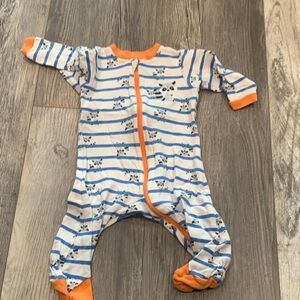 Tuffy Striped Blue and Orange Kids One Piece